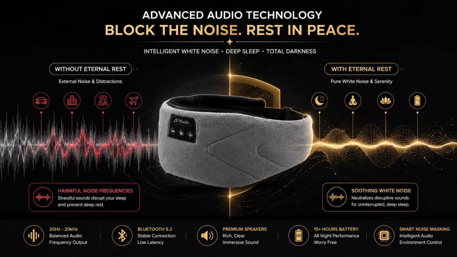 Acoustic Isolation and Wave Shield Infographic